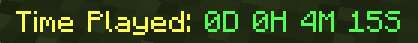 Скачать мод на сыгранное время на Minecraft PE Бесплатно