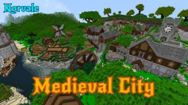 Скачать карту на средневековую локацию на Minecraft PE Бесплатно