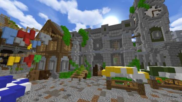 Скачать карту на средневековую локацию на Minecraft PE Бесплатно