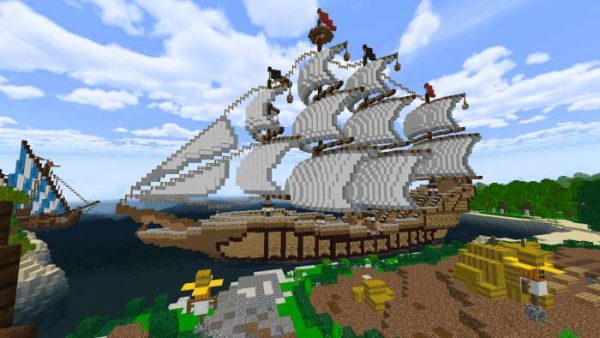 Скачать карту на средневековую локацию на Minecraft PE Бесплатно