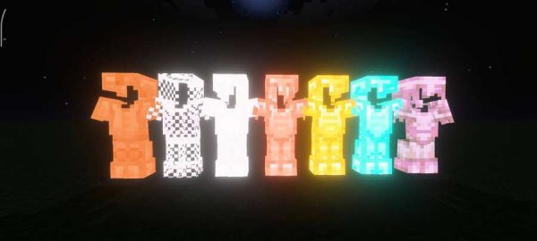 Пример свечения брони уровня 5