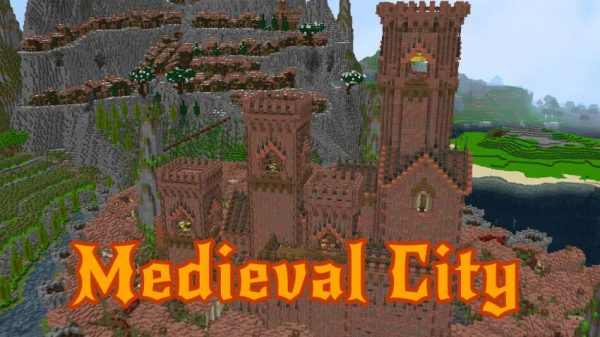 Скачать карту на средневековый город на Minecraft PE Бесплатно