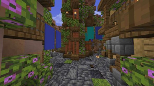 Пример небольшой улочки в крепости