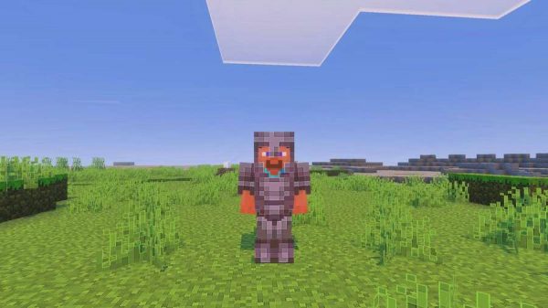 Игрок при использовании новых текстур