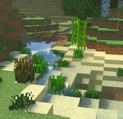 Вид на озеро, пустыню и поля