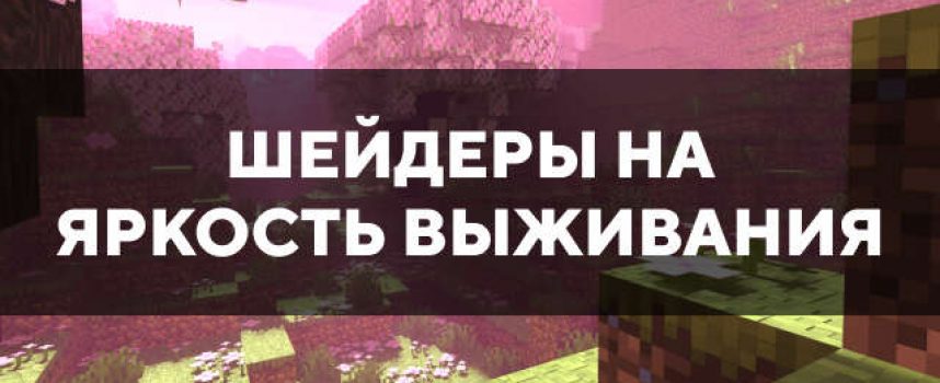 Скачать шейдеры на яркость выживания для Minecraft PE Бесплатно