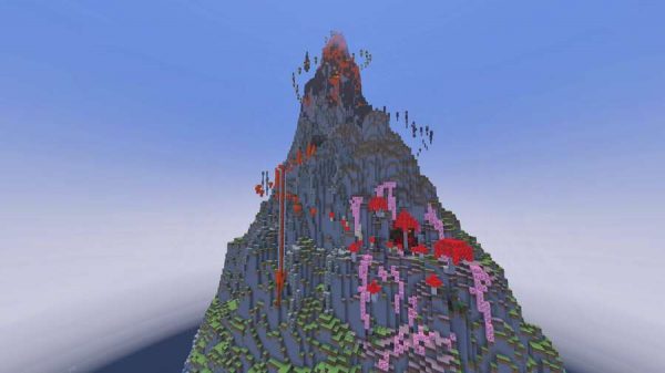 Скачать карту на паркур в горах на Minecraft PE Бесплатно