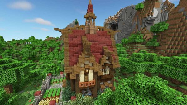 Вид на эльфийский домик спереди 2