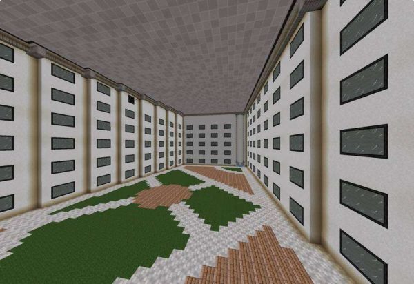 Дома и внутренний двор бэкрумс